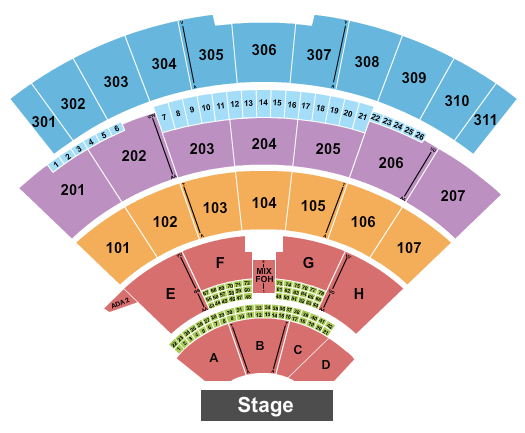 Jones Beach Theater The Guess Who Seating Chart